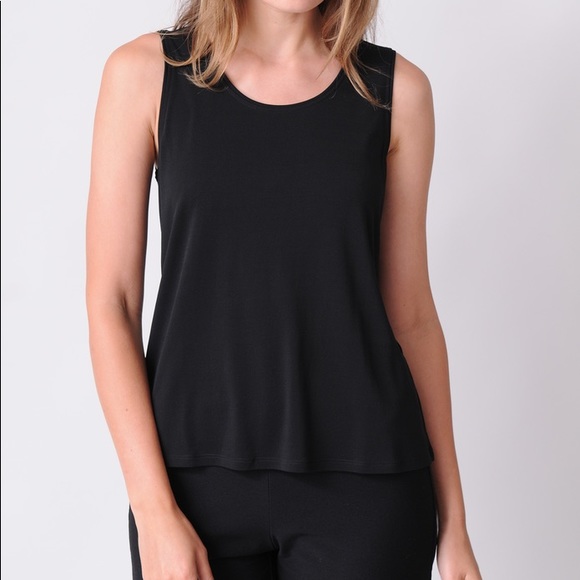 EILEEN FISHER silk scoop neck tank - Picture 1 of 5